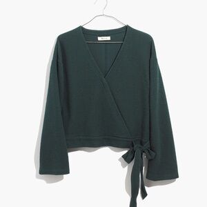 Madewell Texture & Thread Wrap Top
